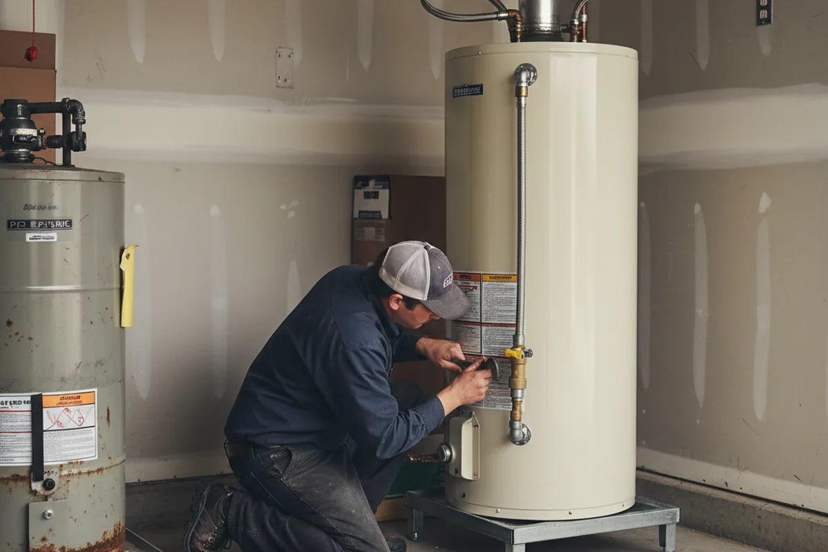 Water heater and shutoff valve replacement in Menlo Park